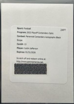 Justin Jefferson [Black Scope] #13