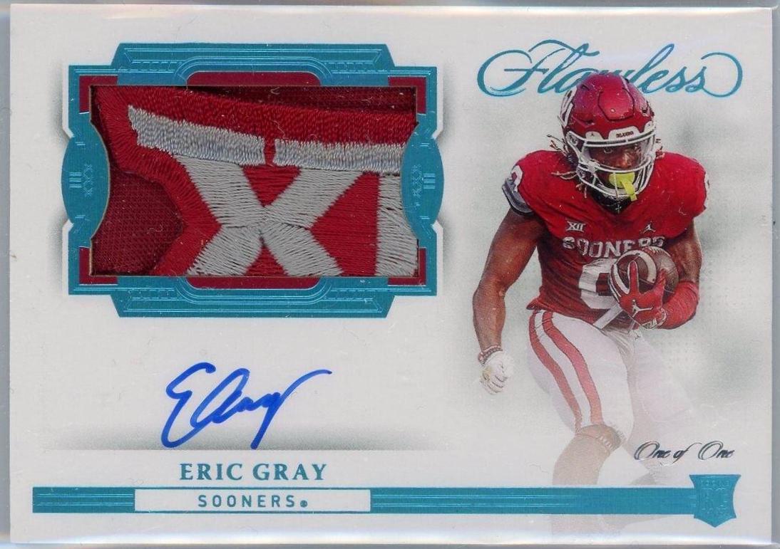 Eric Gray [Horizontal Patch Autograph Platinum] #141