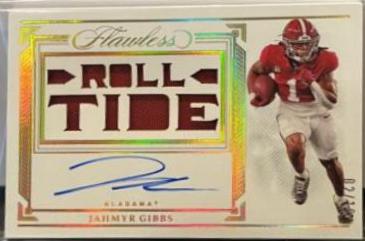 Jahmyr Gibbs [Horizontal Patch Autograph Gold] #142