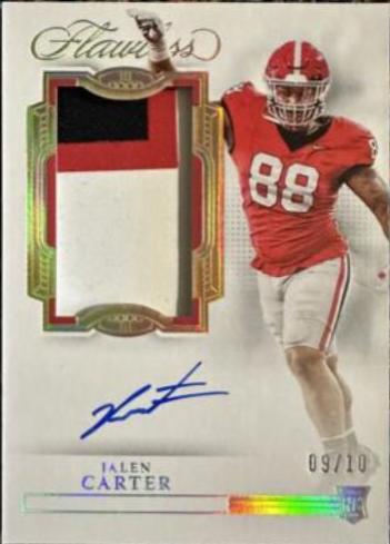 Jalen Carter [Horizontal Patch Autograph Gold] #165