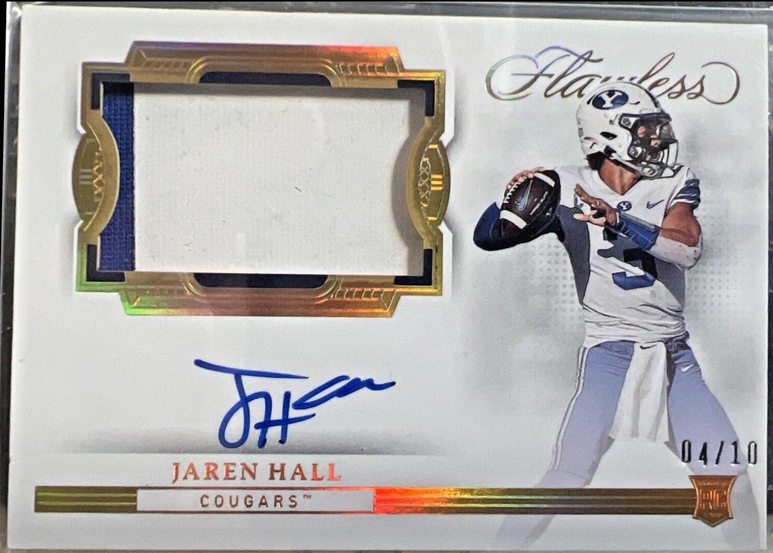 Jaren Hall [Horizontal Patch Autograph Gold] #132