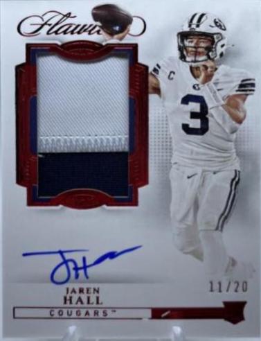 Jaren Hall [Horizontal Patch Autograph Ruby] #132