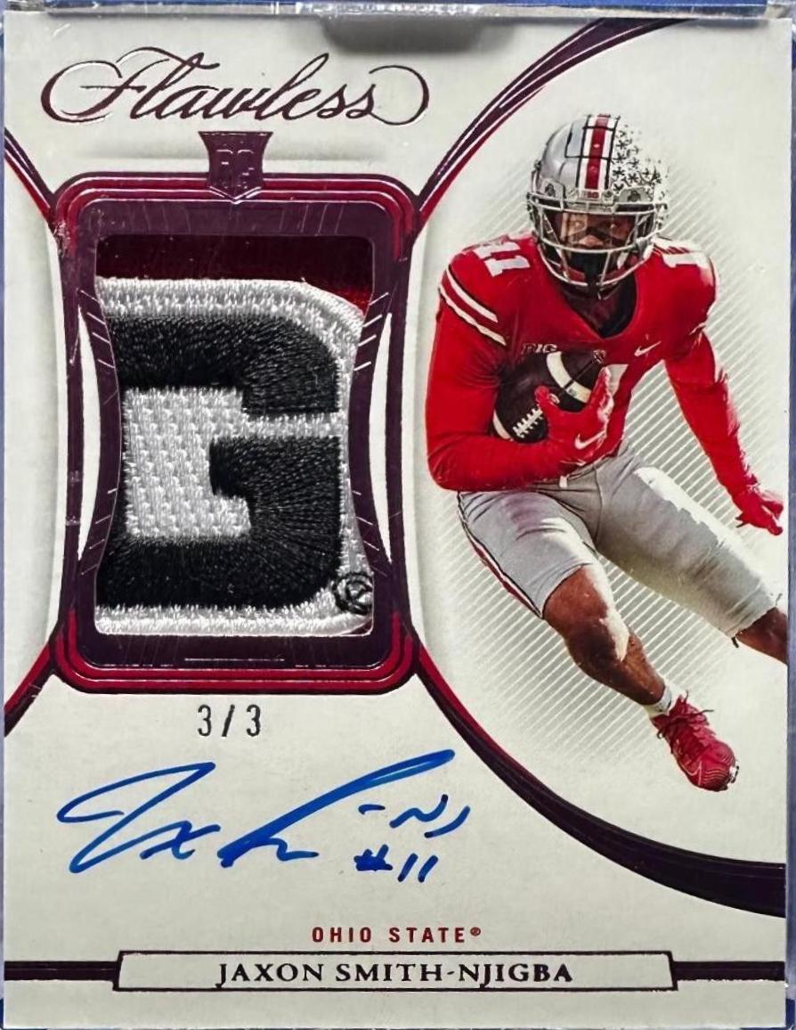 Jaxon Smith Njigba [Horizontal Patch Autograph Pink] #151
