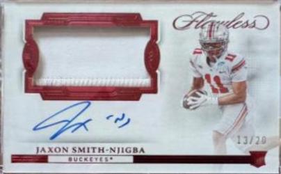 Jaxon Smith Njigba [Horizontal Patch Autograph Ruby] #151