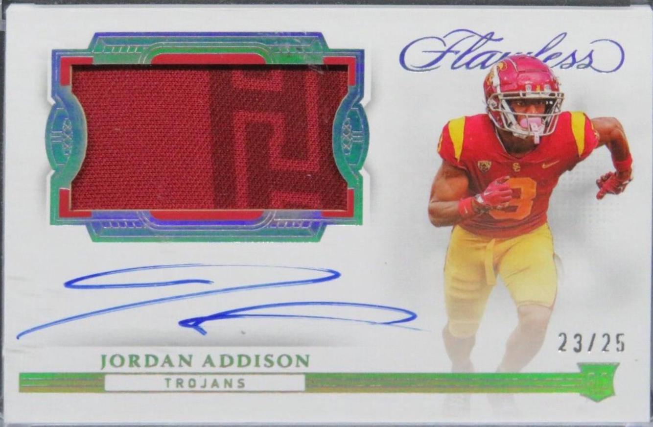Jordan Addison [Horizontal Patch Autograph] #152