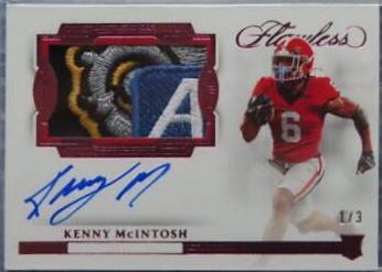 Kenny McIntosh [Horizontal Patch Autograph Pink] #144
