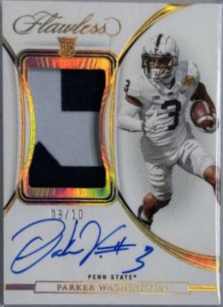 Parker Washington [Horizontal Patch Autograph Gold] #157