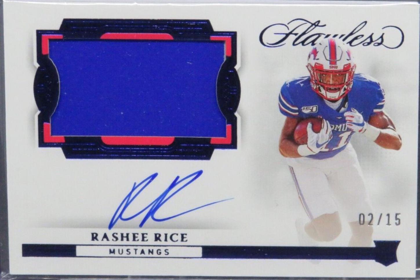 Rashee Rice [Horizontal Patch Autograph Sapphire] #159