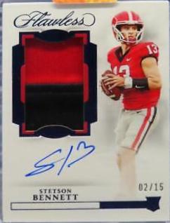Stetson Bennett IV [Horizontal Patch Autograph Sapphire] #160