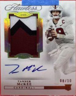 Tanner McKee [Horizontal Patch Autograph Gold] #134