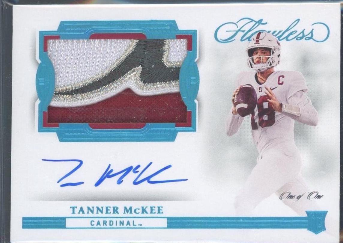 Tanner McKee [Horizontal Patch Autograph Platinum] #134
