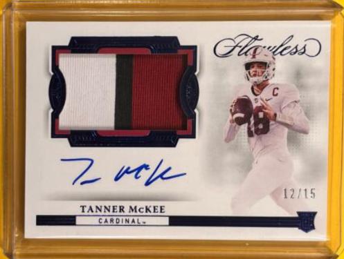 Tanner McKee [Horizontal Patch Autograph Sapphire] #134
