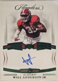 Will Anderson Jr. [Horizontal Patch Autograph Emerald] #166