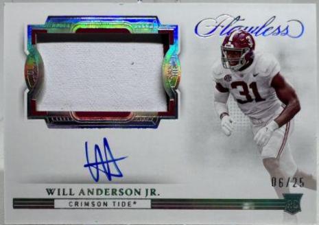 Will Anderson Jr. [Horizontal Patch Autograph] #166