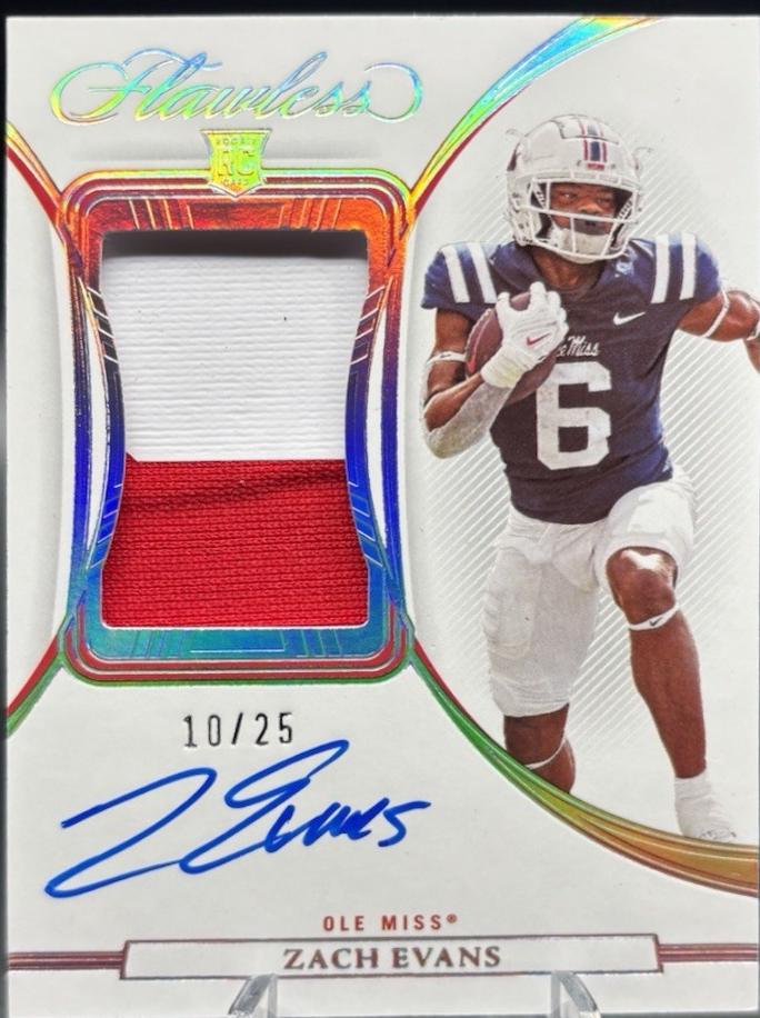Zach Evans [Vertical Patch Autograph] #148