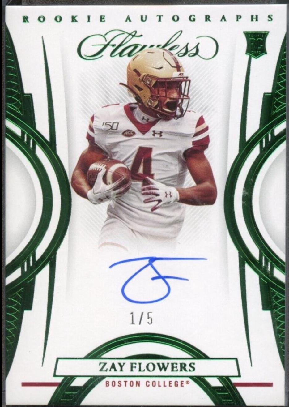 Zay Flowers [Autograph Emerald] #108