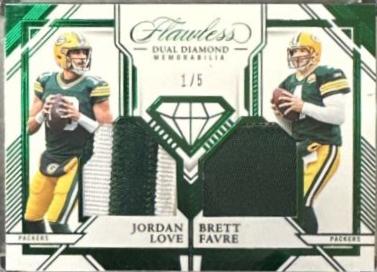 Jordan Love / Brett Favre [Emerald] #9