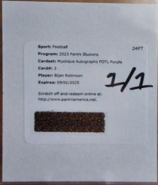 Bijan Robinson [FOTL Purple] #3