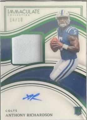 Anthony Richardson [Emerald Rookie Patch Autograph] #102
