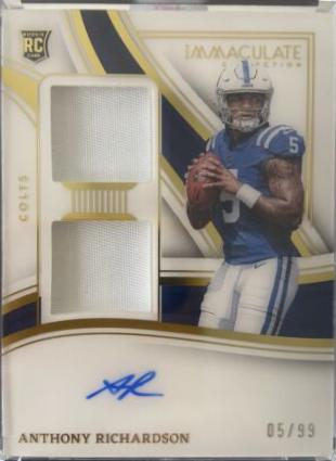 Anthony Richardson [Rookie Patch Autograph] #102