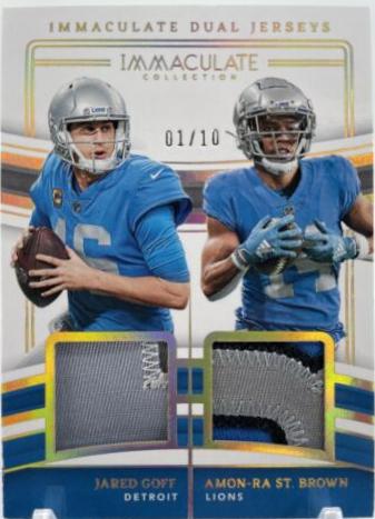Jared Goff / Amon-Ra St. Brown [Gold] #35