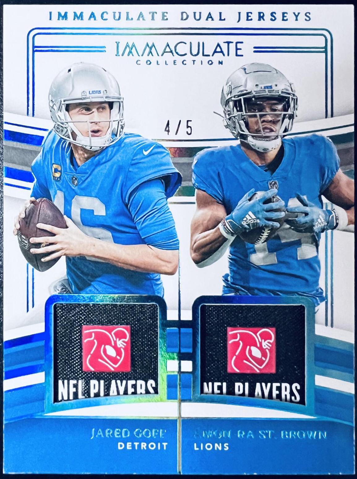 Jared Goff / Amon-Ra St. Brown [Platinum] #35