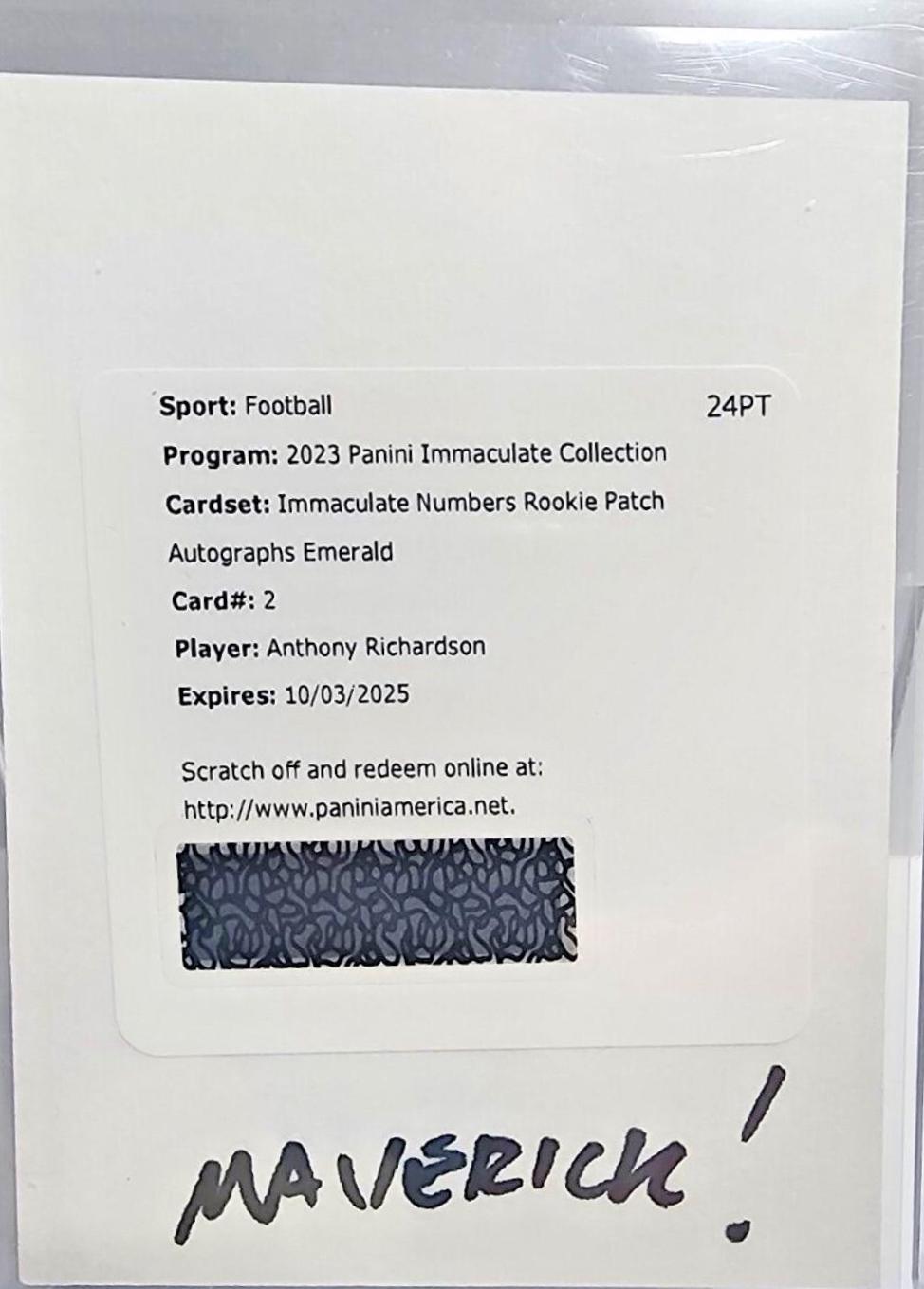 Anthony Richardson [Emerald] #2