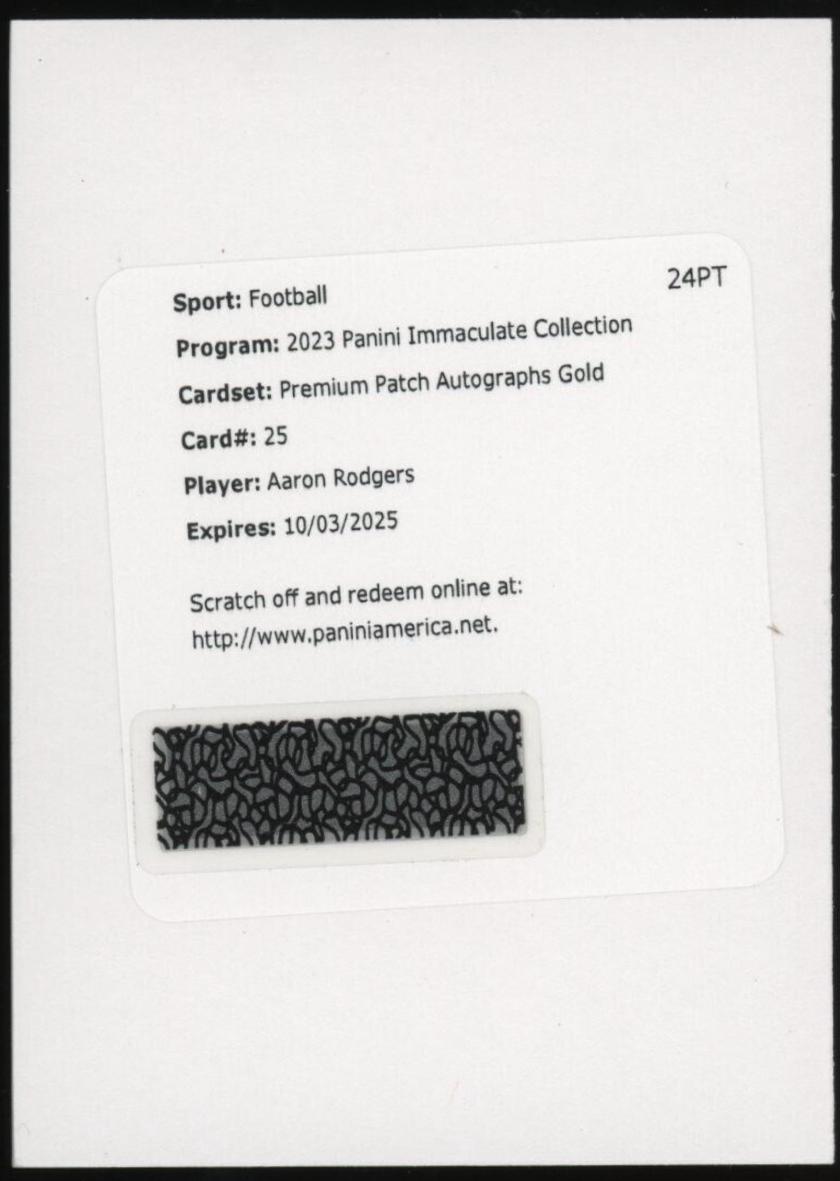 Aaron Rodgers [Gold] #25