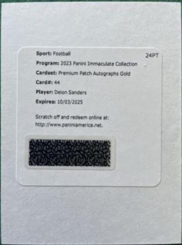 Deion Sanders [Gold] #44