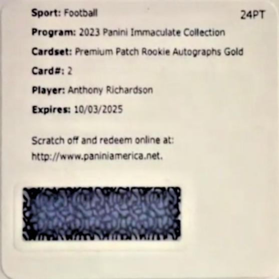 Anthony Richardson [Gold] #2