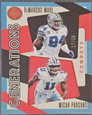 DeMarcus Ware, Micah Parsons [Blue] #GEN-3