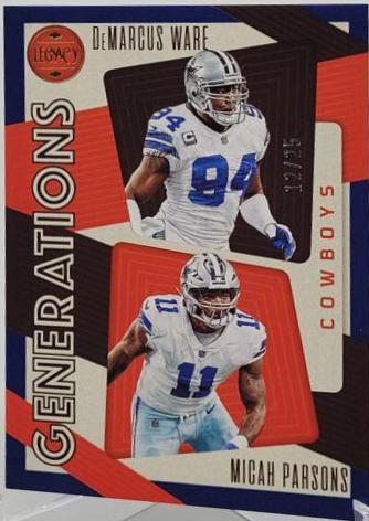 DeMarcus Ware, Micah Parsons [Indigo] #GEN-3