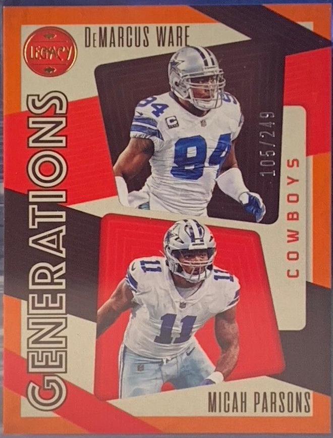DeMarcus Ware, Micah Parsons [Orange] #GEN-3