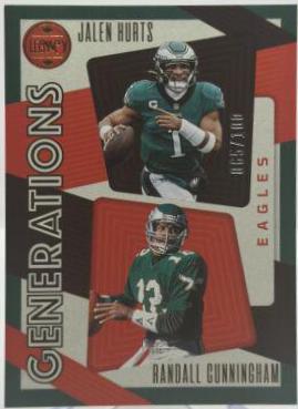 Jalen Hurts, Randall Cunningham [Green] #GEN-6