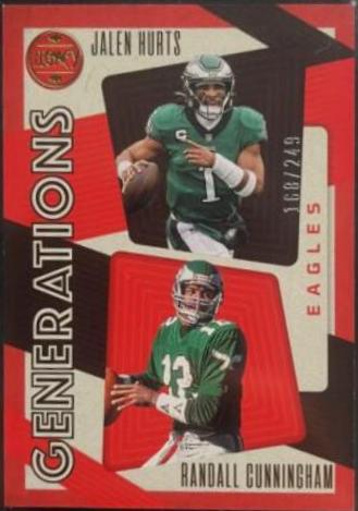Jalen Hurts, Randall Cunningham [Orange] #GEN-6