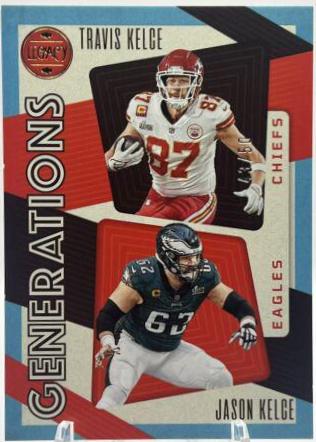 Jason Kelce, Travis Kelce [Blue] #GEN-1