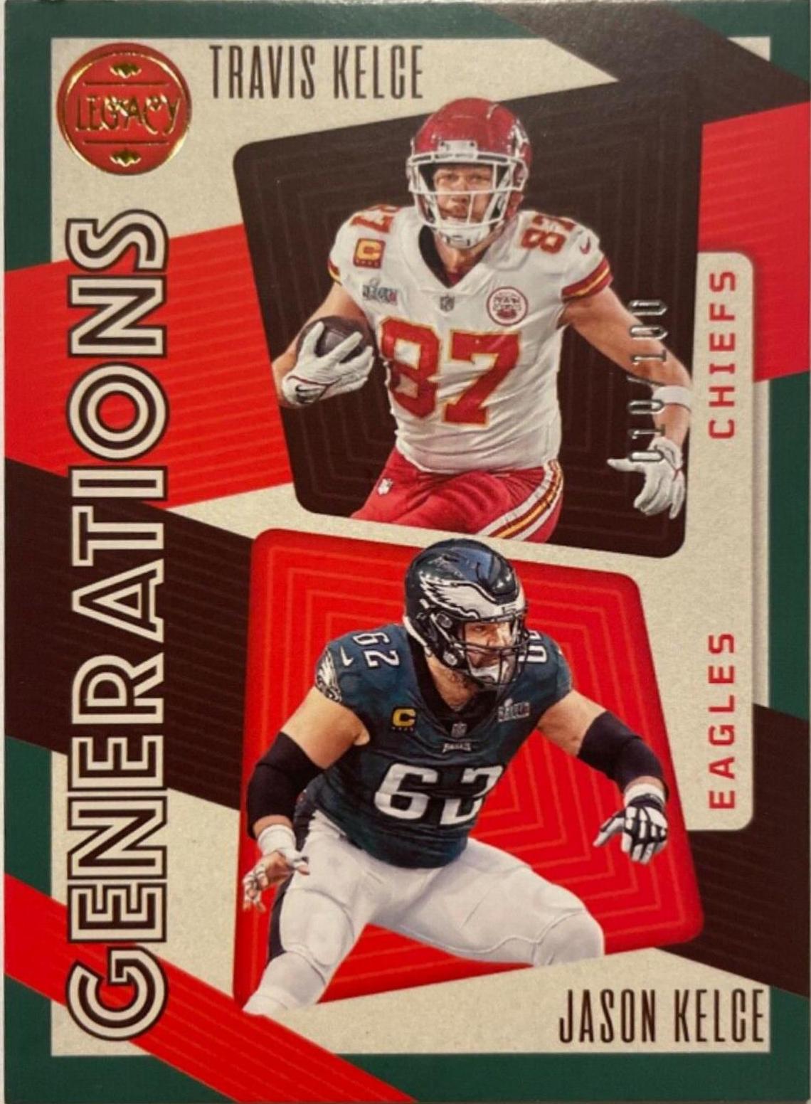 Jason Kelce, Travis Kelce [Green] #GEN-1