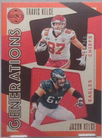 Jason Kelce, Travis Kelce [Orange] #GEN-1