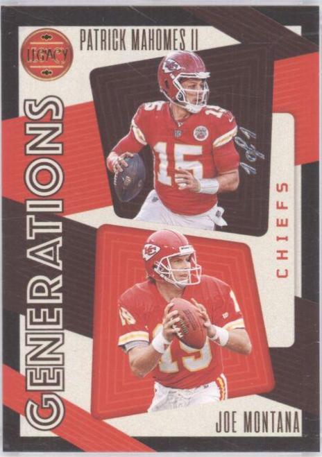 Joe Montana, Patrick Mahomes II [Black] #GEN-10