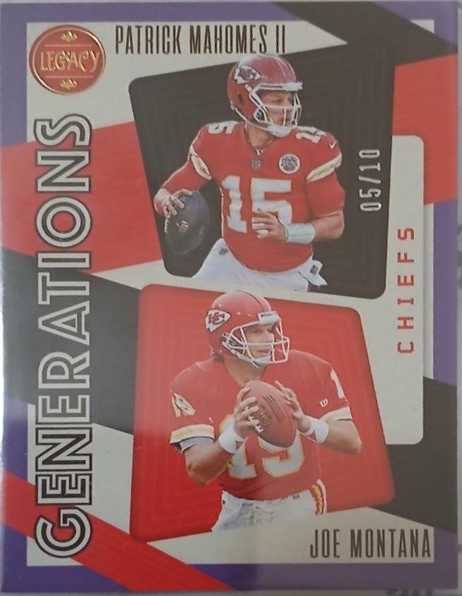 Joe Montana, Patrick Mahomes II [Violet] #GEN-10