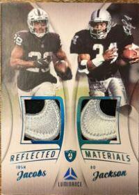 Bo Jackson, Josh Jacobs [Prime Platinum] #RM-6