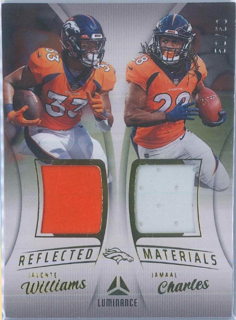 Jamaal Charles, Javonte Williams [Gold] #RM-5