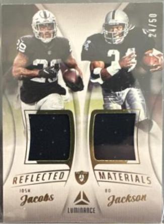 Josh Jacobs, Bo Jackson [Gold] #RM-6