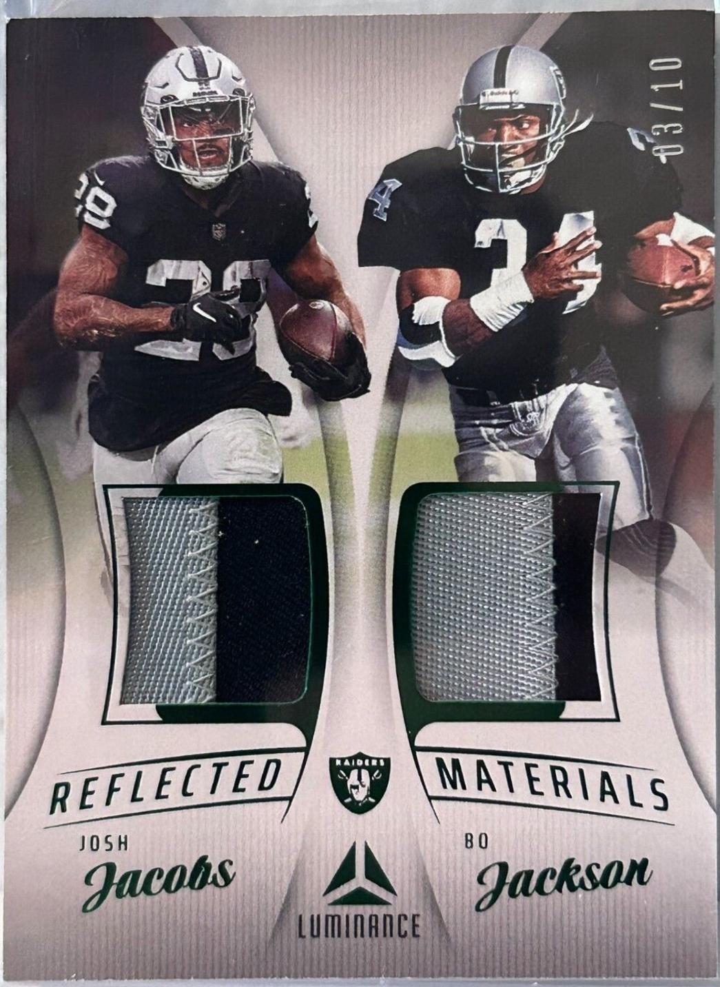 Josh Jacobs, Bo Jackson [Prime Green] #RM-6