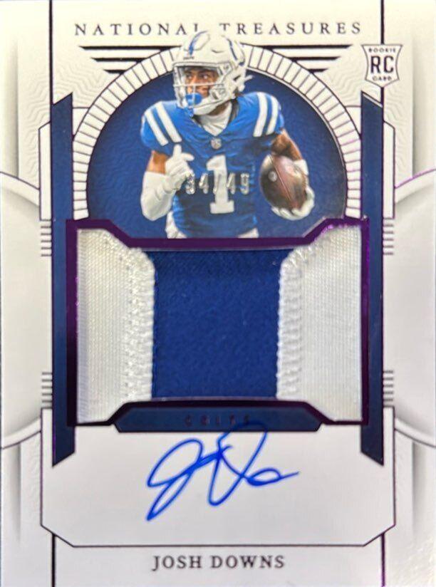 Josh Downs [Rookie Patch Autographs Purple] #175