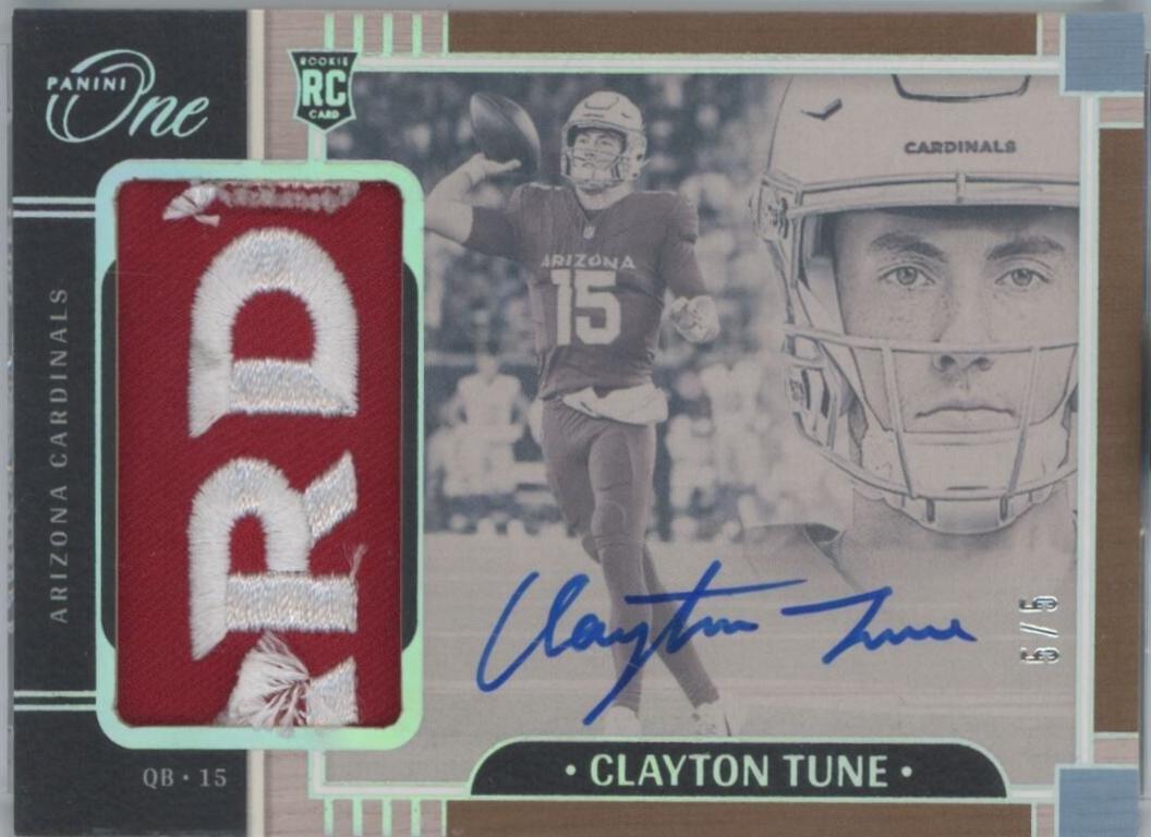 Clayton Tune [Platinum Patch Autograph] #1