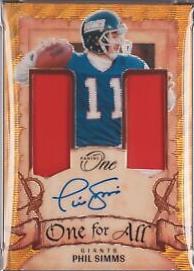 Phil Simms [Gold One For All Autograph] #348