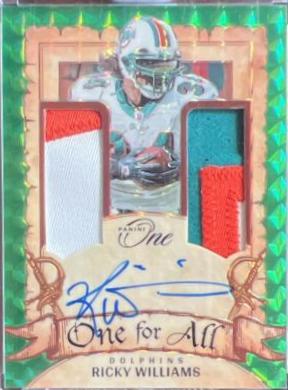 Ricky Williams [Green One For All Autograph] #347
