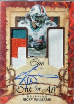 Ricky Williams [Red One For All Autograph] #347