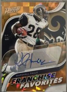 Marshall Faulk [Autograph Orange] #FF-10